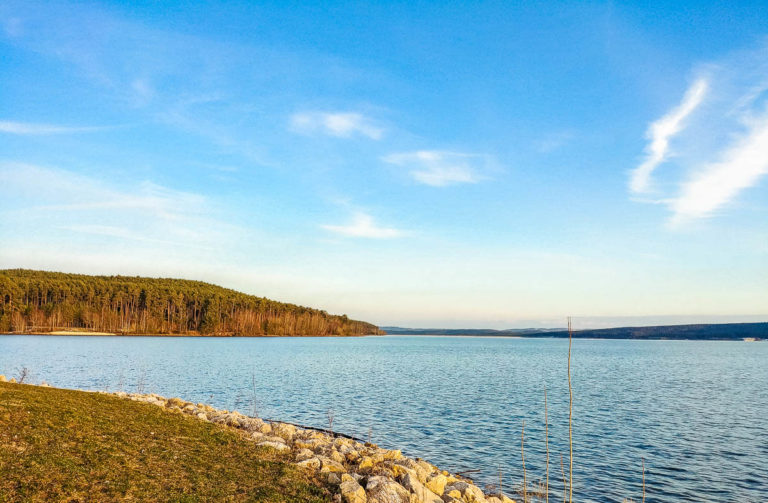 Camping am Brombachsee im Fränkischen Seenland